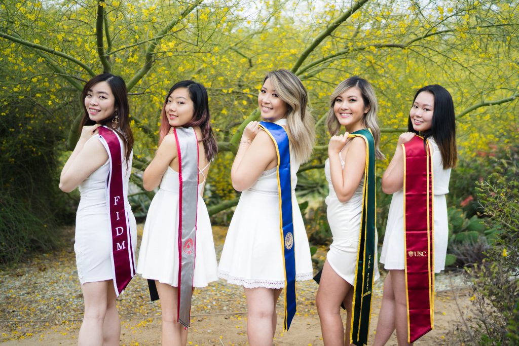 Graduation Party Outfits For Guests Amanda, Andrea, Lauren And Eric USC  2021 Graduation Portraits Los Angeles,